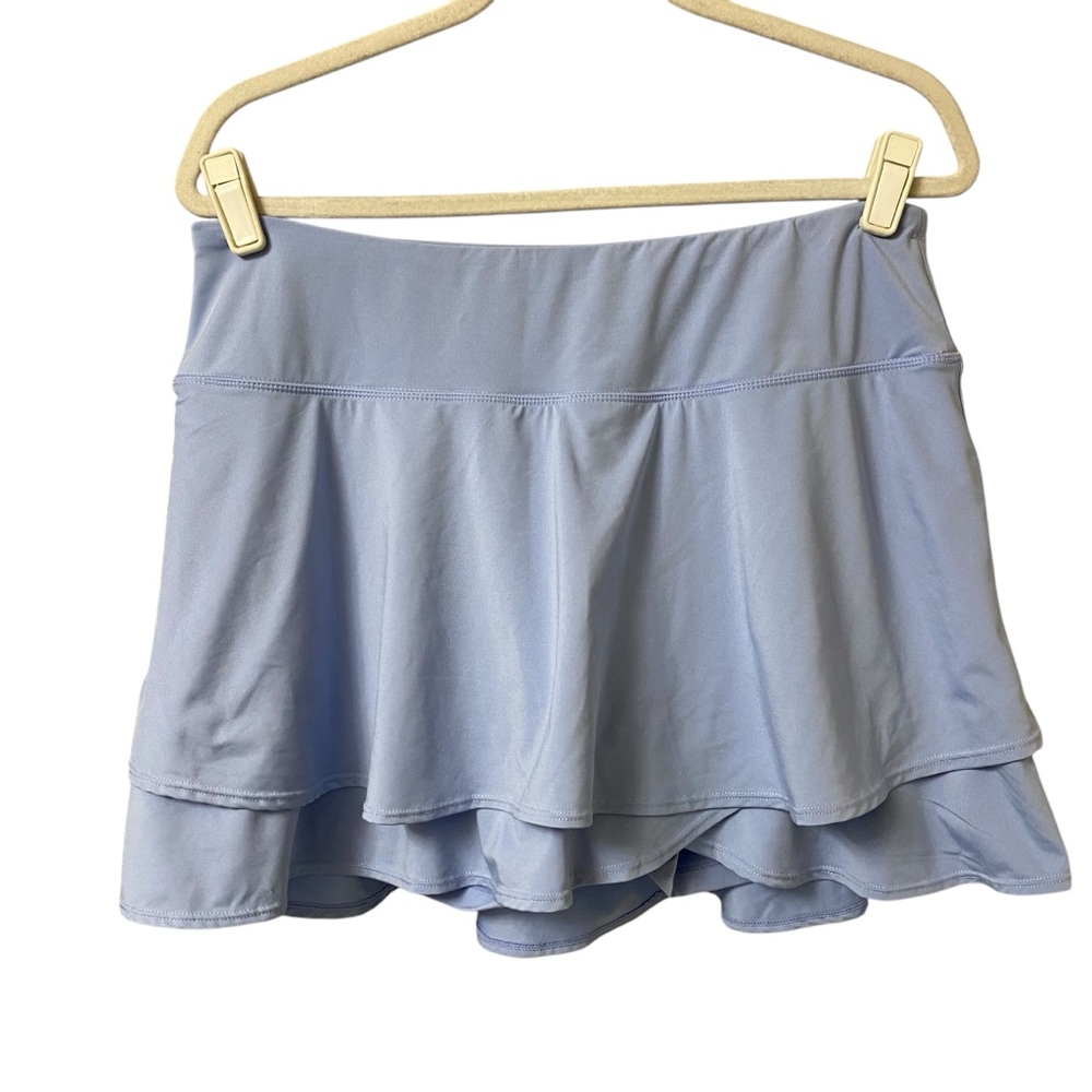 Baleaf periwinkle blue sporty athletic tennis golf layered skirt skort size XL - Picture 3 of 12